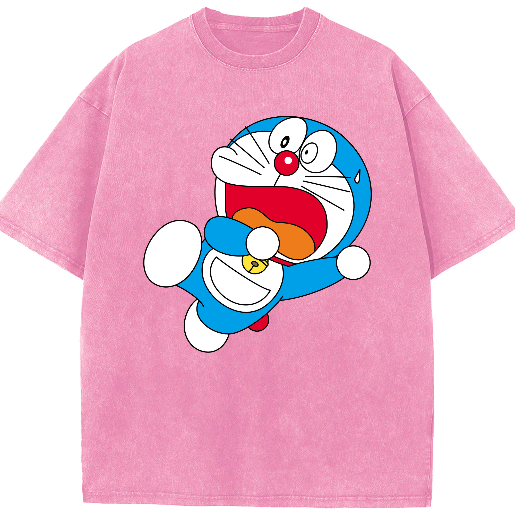 （画像用） ドラえもん Doraemon 綿100% ヴィンテージ風 半袖Tシャツ（フロントプリント）